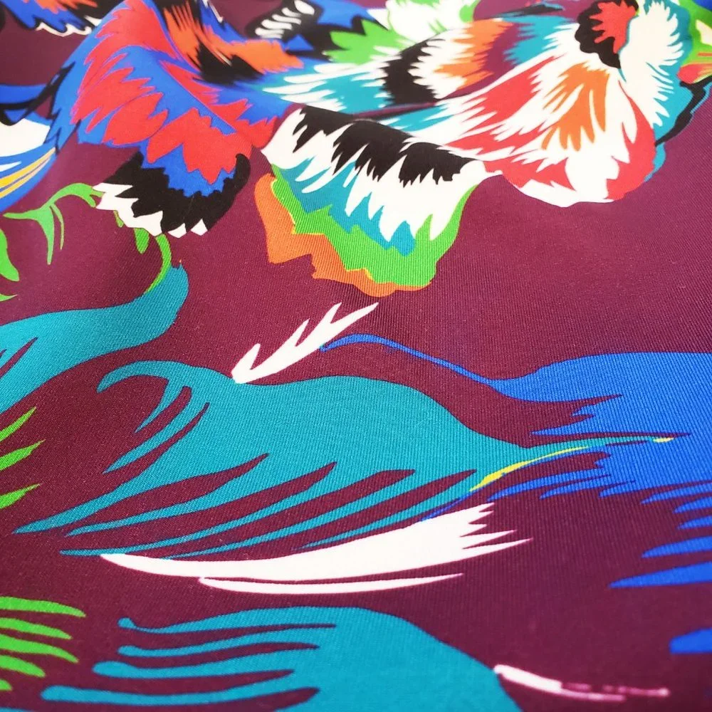 SOLD Calvin Klein Tropical Floral Scuba Colorful Sheath Dress Women's Size 10 - Picture 10 of 12